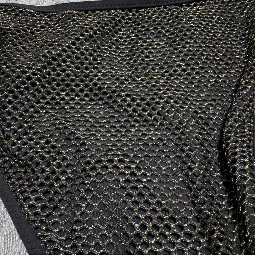 BECCA Black Gold Mesh Bikini Set D Top - Picture 5 of 9